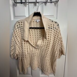 DR2 Women's Beige Cowl Neck Sweater